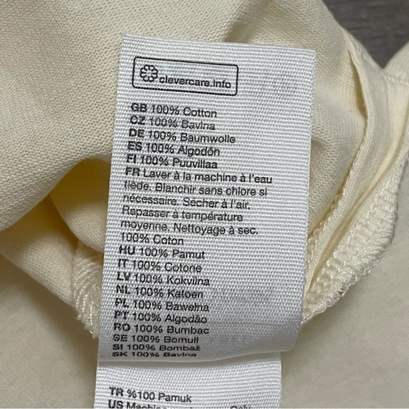 & Other Stories Tank Midi Dress Beige Slits 100% Cotton Sz Small - Picture 7 of 8